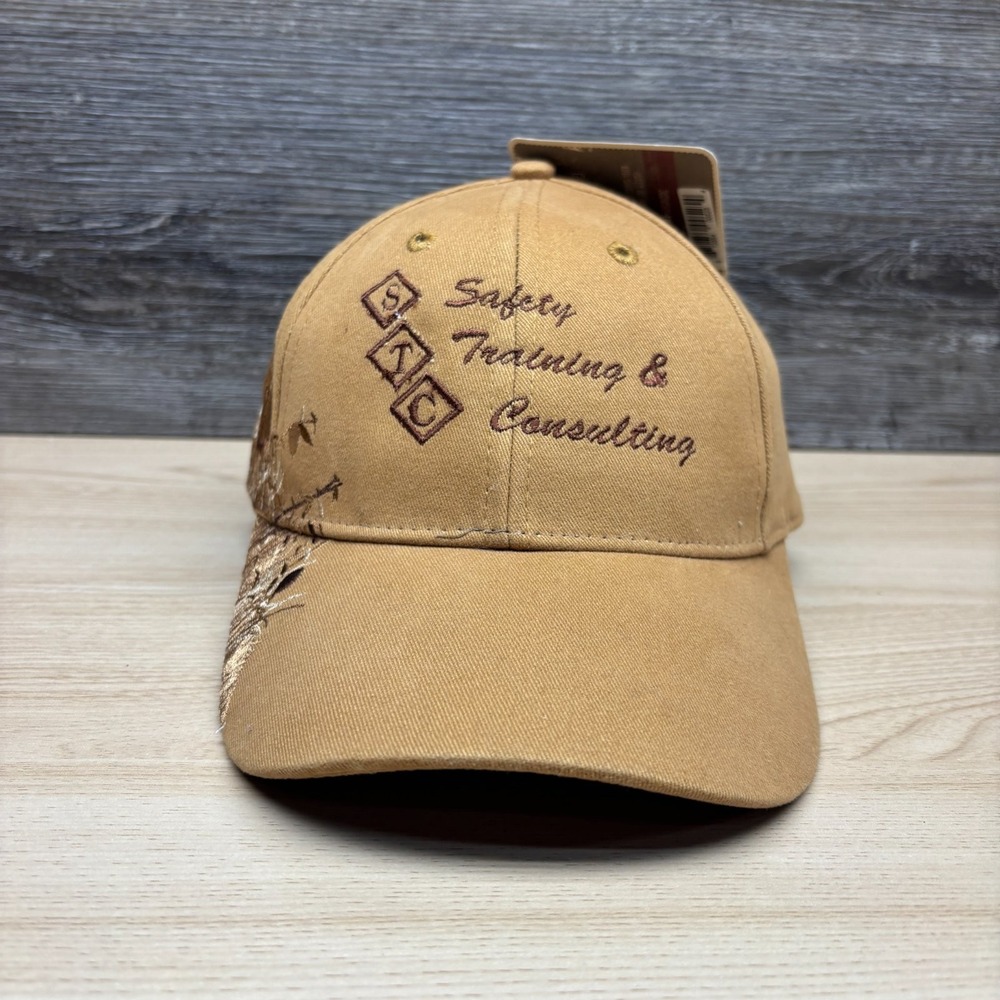 Dri Duck Hat Cap Strap Back Brown Turkey Hunting Wildlife Series STC Safety